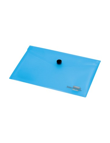 Carpeta liderpapel dossier broche 44222 polipropileno din a7 azul translucido