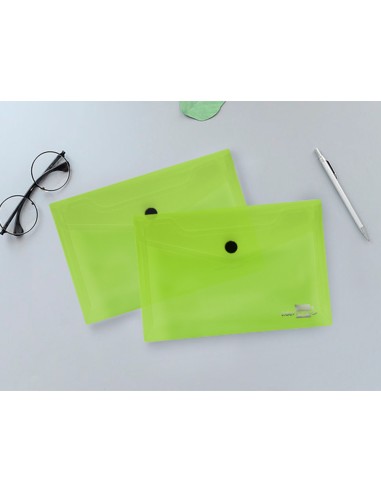 Carpeta liderpapel dossier broche 44233 polipropileno din a6 verde translucido