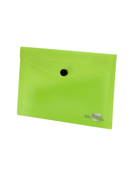 Carpeta liderpapel dossier broche 44233 polipropileno din a6 verde translucido