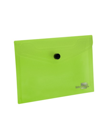 Carpeta liderpapel dossier broche 44233 polipropileno din a6 verde translucido