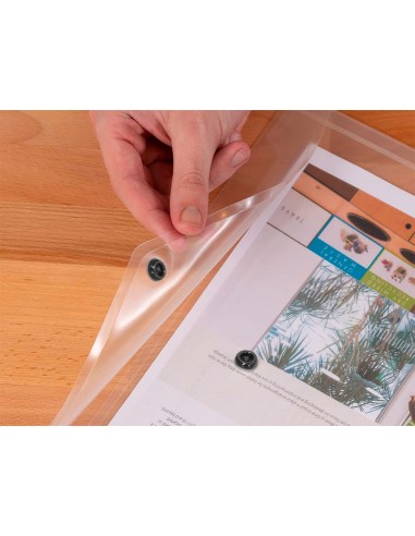 Carpeta liderpapel dossier broche 44244 polipropileno din a3 tranparente translucido