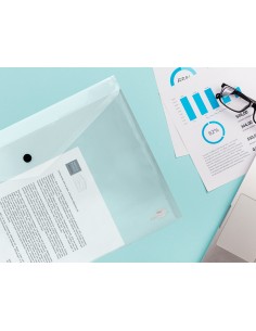 Carpeta liderpapel dossier broche 44244 polipropileno din a3 tranparente translucido