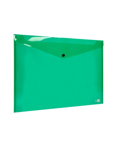 Carpeta liderpapel dossier broche 44243 polipropileno din a3 verde translucido