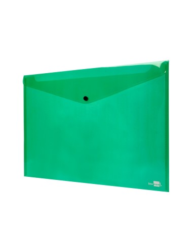 Carpeta liderpapel dossier broche 44243 polipropileno din a3 verde translucido