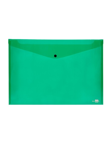 Carpeta liderpapel dossier broche 44243 polipropileno din a3 verde translucido