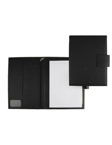 Carpeta portafolios q connect artesania polipiel con solapa 346x250x25 mm fabricada en ubrique