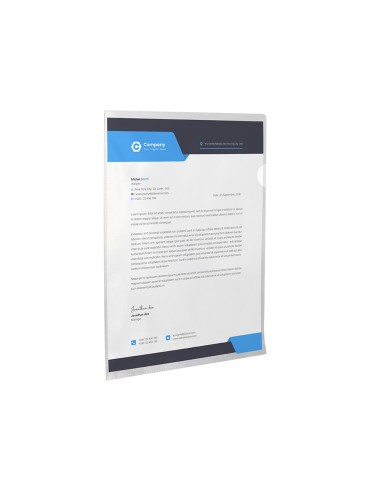 Carpeta dossier unero plastico q connect din a4 120 micras transparente bolsa de 10 unidades