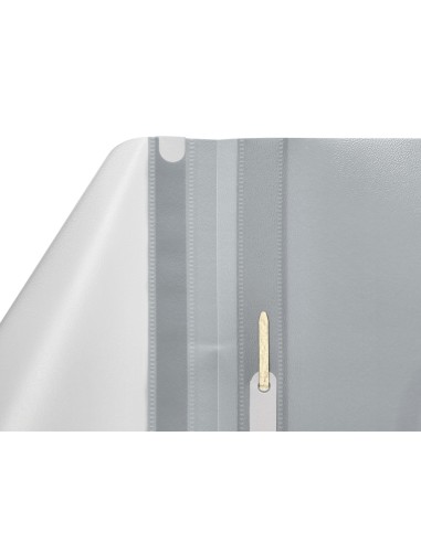 Carpeta dossier fastener plastico q connect din a4 gris