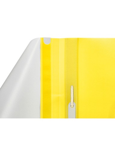 Carpeta dossier fastener plastico q connect din a4 amarilla