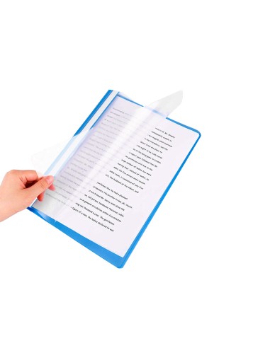 Carpeta dossier fastener plastico q connect din a4 azul