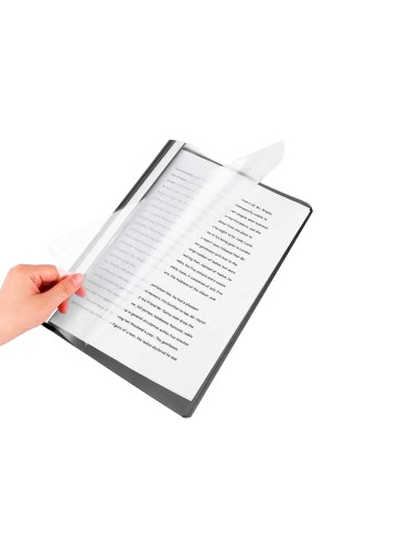 Carpeta dossier fastener plastico q connect din a4 negra