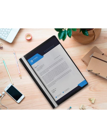 Carpeta dossier fastener plastico q connect din a4 negra