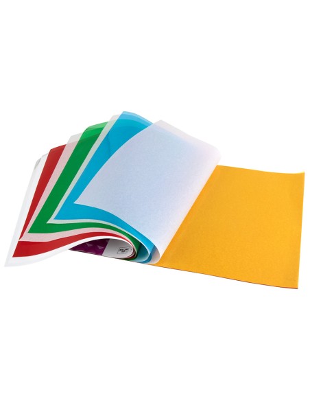 Bloc trabajos manuales liderpapel celofan 240x315mm 10 hojas colores surtidos Bloc trabajos manuales liderpapel celofan 240x315mm 10 hojas colores surtidos