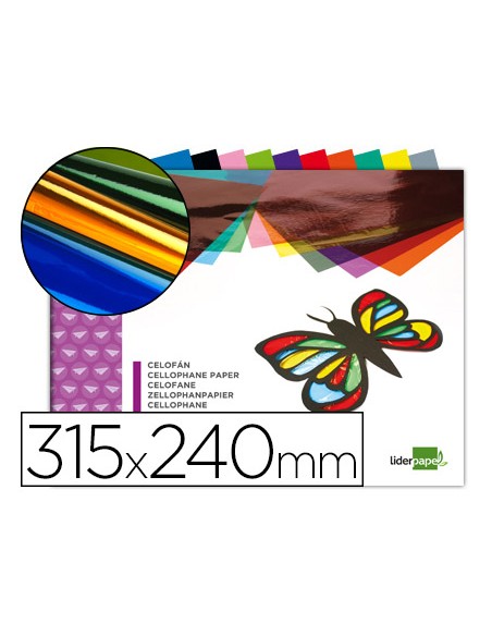 Bloc trabajos manuales liderpapel celofan 240x315mm 10 hojas colores surtidos Bloc trabajos manuales liderpapel celofan 240x315mm 10 hojas colores surtidos