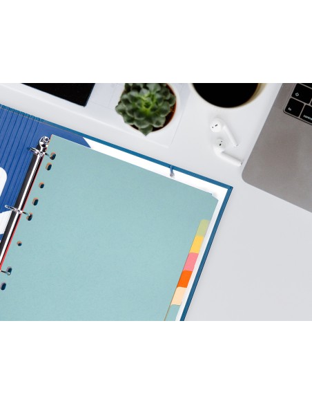 Separador q connect cartulina juego de 12 separadores din a4 multitaladro