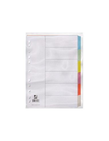 Separador q connect cartulina juego de 6 separadores din a4 multitaladro