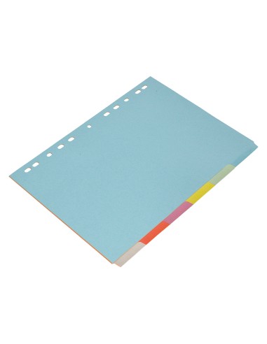 Separador q connect cartulina juego de 6 separadores din a4 multitaladro