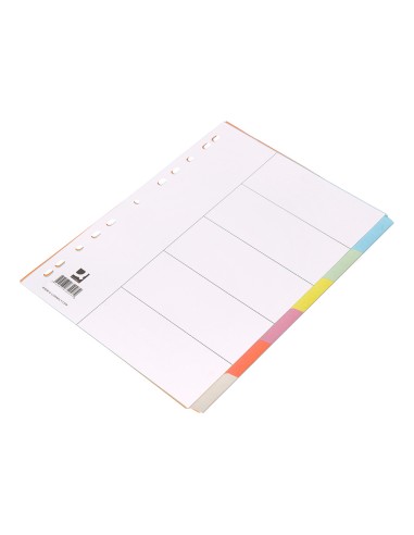 Separador q connect cartulina juego de 6 separadores din a4 multitaladro