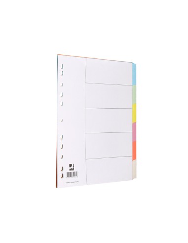 Separador q connect cartulina juego de 6 separadores din a4 multitaladro