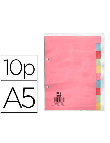 Separador q connect cartulina juego de 10 separadores din a5