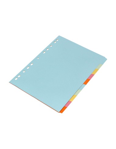 Separador q connect cartulina juego de 10 separadores din a4multitaladro