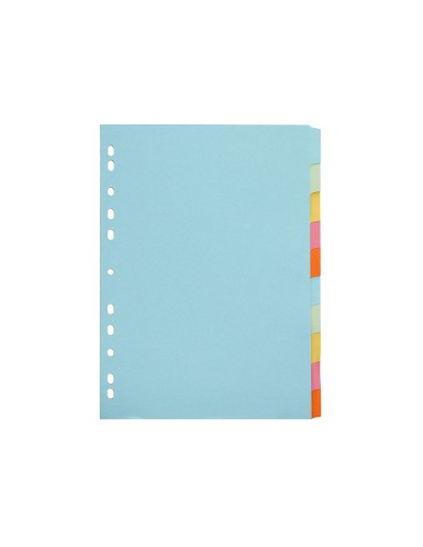 Separador q connect cartulina juego de 10 separadores din a4multitaladro