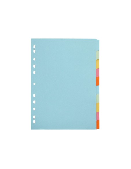 Separador q connect cartulina juego de 10 separadores din a4multitaladro