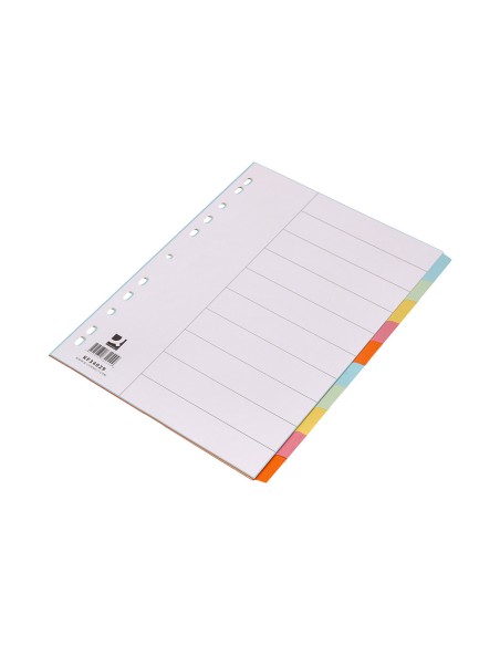 Separador q connect cartulina juego de 10 separadores din a4multitaladro