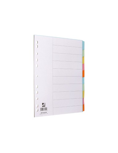 Separador q connect cartulina juego de 10 separadores din a4multitaladro