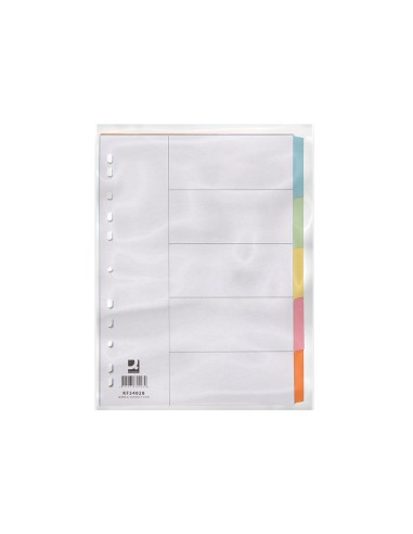 Separador q connect cartulina juego de 5 separadores din a4 multitaladro