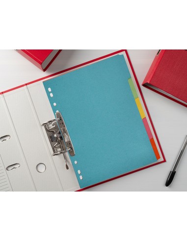 Separador q connect cartulina juego de 5 separadores din a4 multitaladro