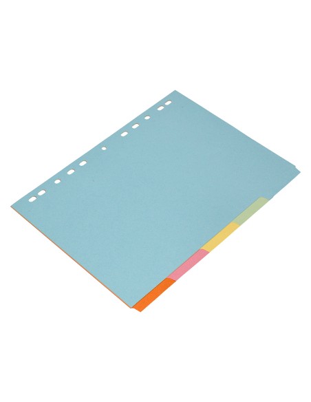 Separador q connect cartulina juego de 5 separadores din a4 multitaladro