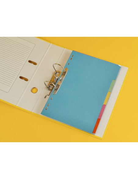 Separador q connect cartulina juego de 5 separadores din a4 multitaladro