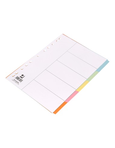 Separador q connect cartulina juego de 5 separadores din a4 multitaladro