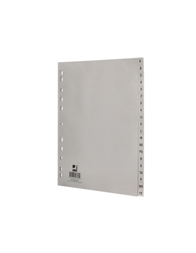 Separador alfabetico q connect plastico a z din a4 multitaladro