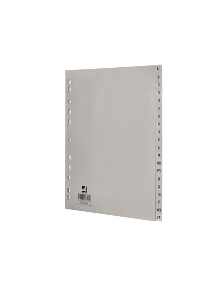 Separador alfabetico q connect plastico a z din a4 multitaladro