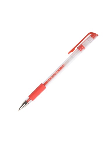 Boligrafo q connect tinta gel rojo 07 mm sujecion de caucho
