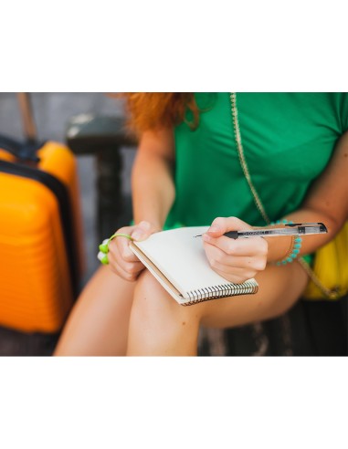 Boligrafo q connect tinta gel negro 07 mm sujecion de caucho