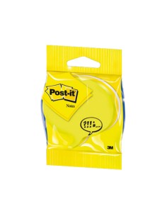 Blister papeleria 3m 2007sp cubo de notas post it troquelado bocadillo 3 colores neon