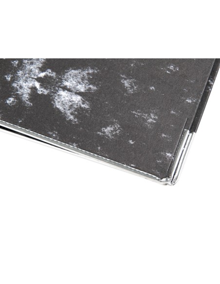 Archivador de palanca liderpapel carton forrado din a4 jaspeado negro sin caja con rado