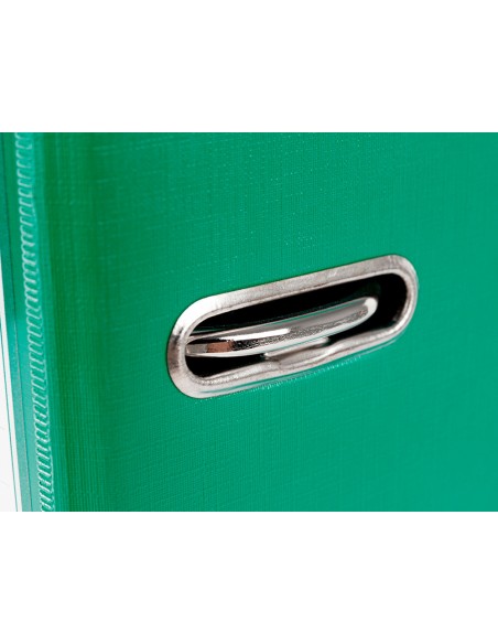 Archivador de palanca liderpapel a4 documenta forrado pvc con rado lomo 52mm verde compresor metalico