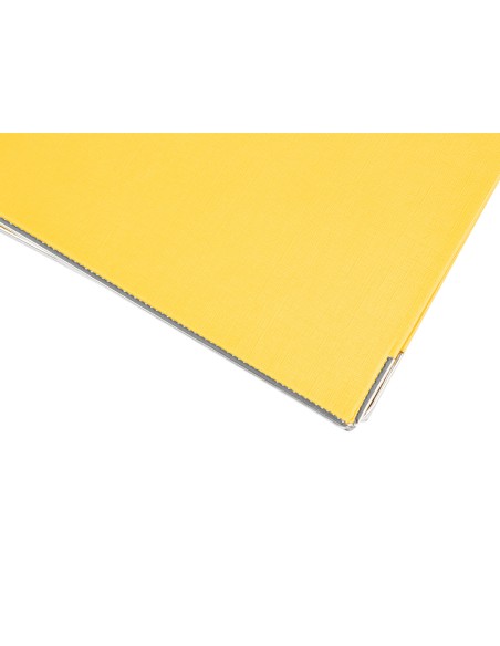 Archivador de palanca liderpapel a4 documenta forrado pvc con rado lomo 52mm amarillo compresor metalico