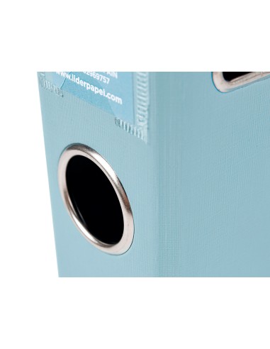 Archivador de palanca liderpapel a4 documenta forrado pvc con rado lomo 52mm gris compresor metalico