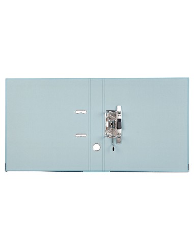 Archivador de palanca liderpapel a4 documenta forrado pvc con rado lomo 52mm gris compresor metalico