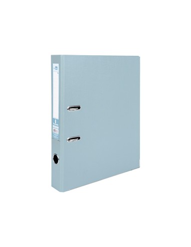 Archivador de palanca liderpapel a4 documenta forrado pvc con rado lomo 52mm gris compresor metalico
