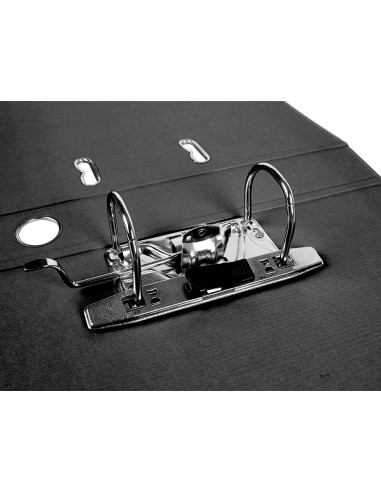 Archivador de palanca liderpapel a4 documenta forrado pvc con rado lomo 52mm negro compresor metalico