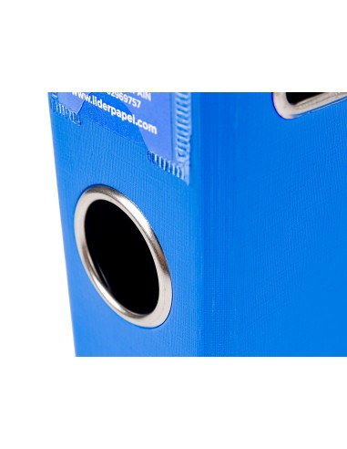 Archivador de palanca liderpapel a4 documenta forrado pvc con rado lomo 52mm azul compresor metalico
