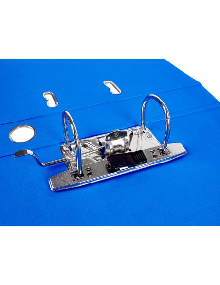 Archivador de palanca liderpapel a4 documenta forrado pvc con rado lomo 52mm azul compresor metalico