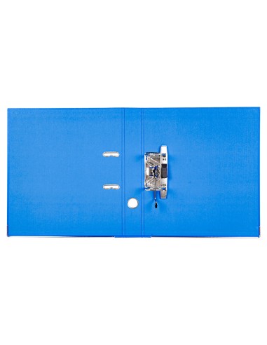 Archivador de palanca liderpapel a4 documenta forrado pvc con rado lomo 52mm azul compresor metalico