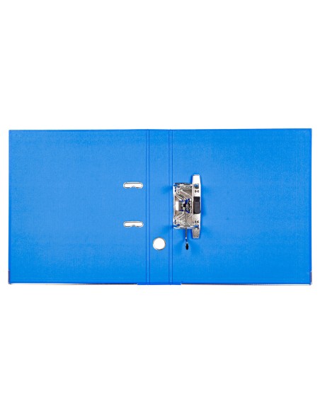 Archivador de palanca liderpapel a4 documenta forrado pvc con rado lomo 52mm azul compresor metalico